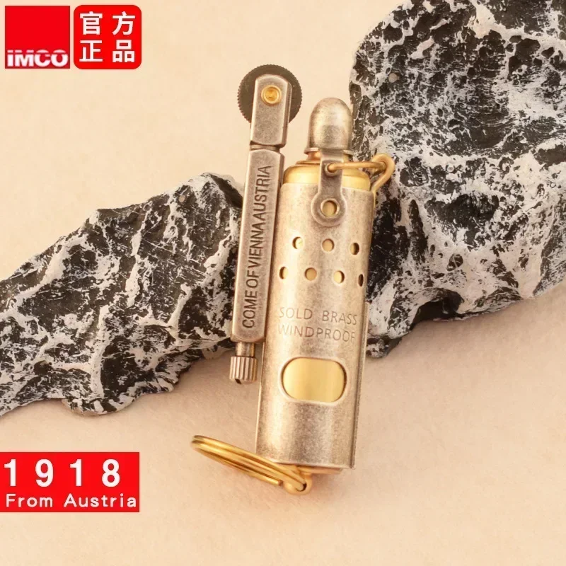 IMCO 5700 النحاس النقي خندق قضيب الكيروسين أخف شخصية الرجعية طبعة محدودة في الهواء الطلق يندبروف ولاعات أدوات التدخين