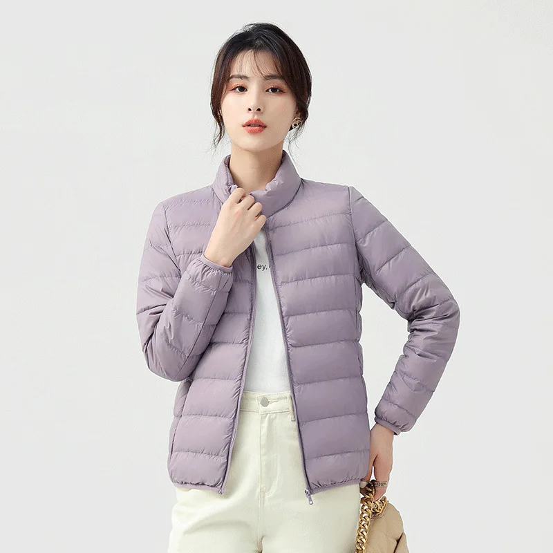 Ladies 2025 New Short Light and Thin Thickened Warm Slim White Duck Down Fashion Jacket Down Jacket