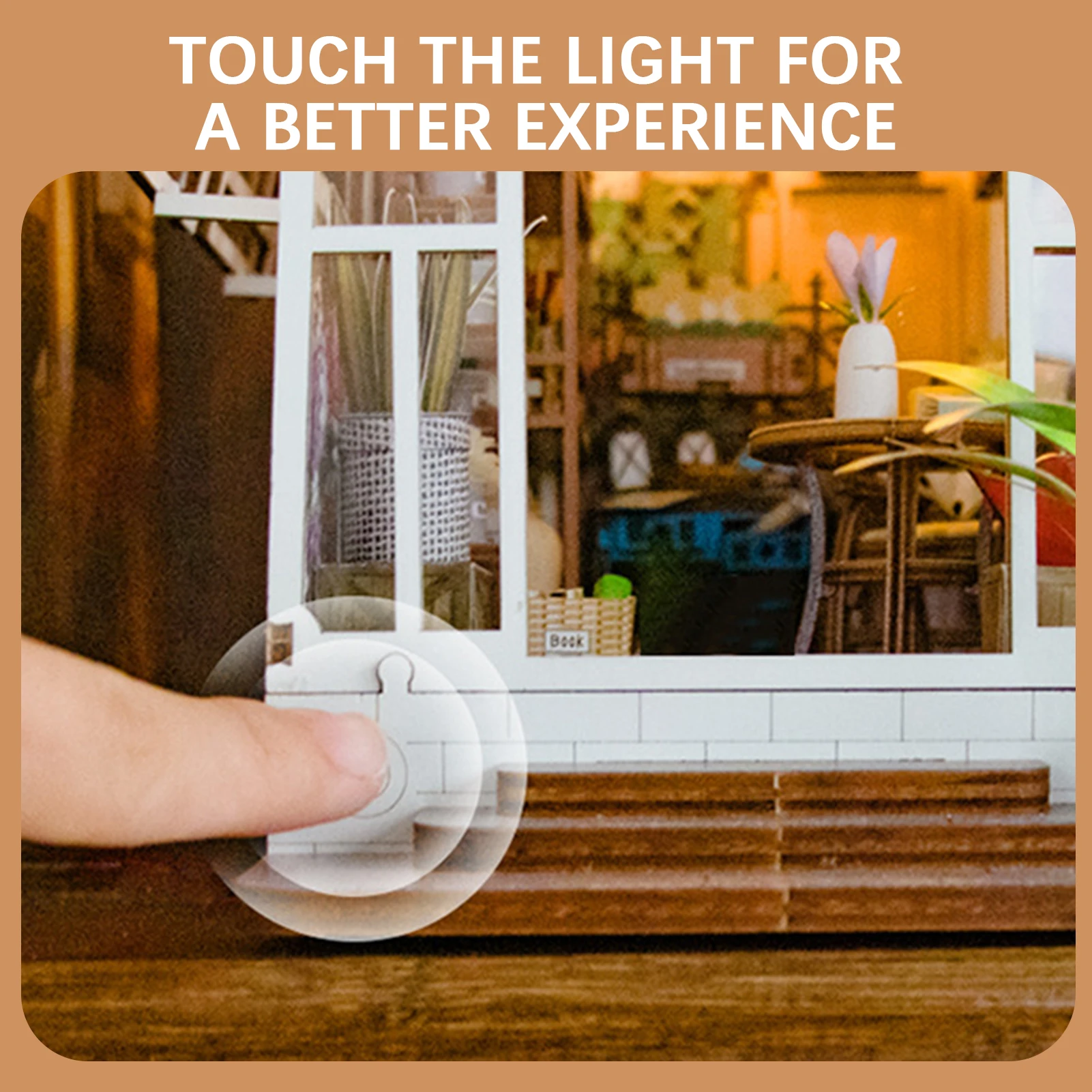 Kit di materiali per angoli per libri da giardino fai-da-te per adulti Robuste miniature assemblate affascinanti per la stanza di casa