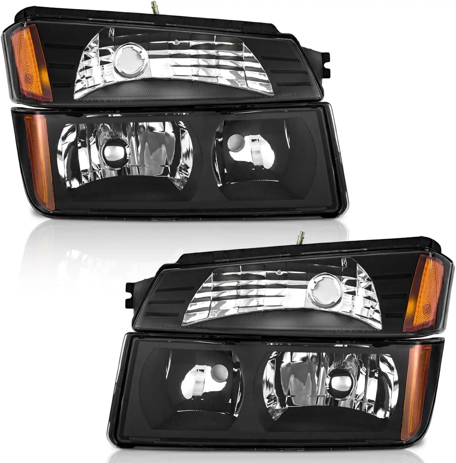

Headlights for 2002-2006 Chevy Avalanche 1500 2500 (Fits Body Cladding Models Only) fit 02 03 04 05 06 Avalanche 1500 2500 Headl