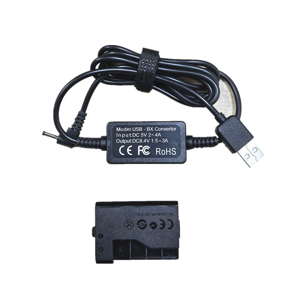 LP-E10 Fikcyjna bateria + adapter USB Kabel do ładowania aparatu Canon 1500D 2000D 3000D 4000D Power Bank jako ACK-E10 LP E10 DR-E10 — zdjęcie produktu 2