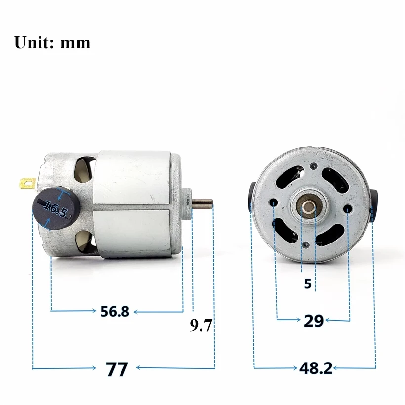 Micro 855-9008 Power Motor Replaceable Carbon Brush DC 6V-12V 25000RPM High Speed Large Torque for Electric Tools