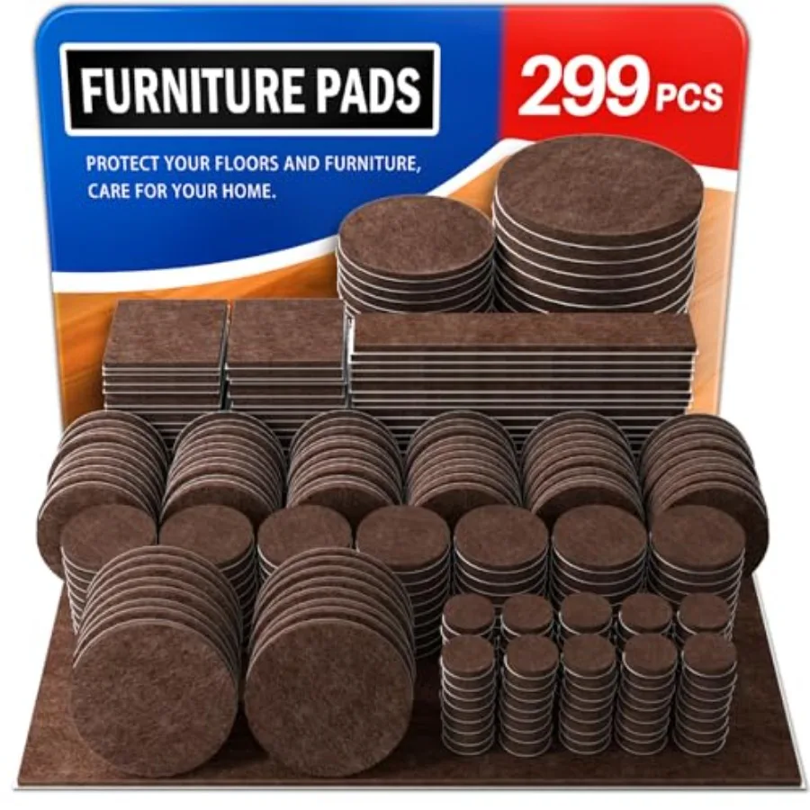 filtpads som skyddar stolben