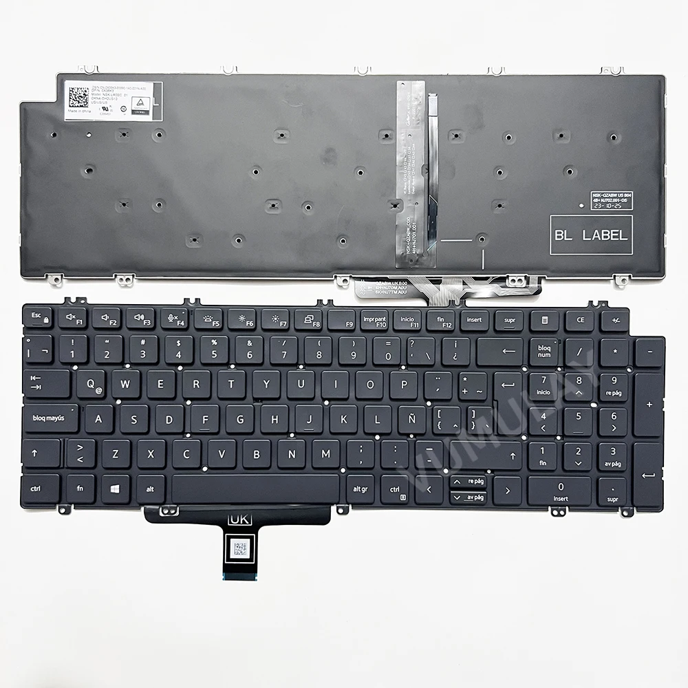 

SP/Latin Backlit Keyboard for Dell Latitude 3540 5540 2023,5520 5521 5530 5531 2021 V8TK8 0TW8VM 0W4MKC 0VG9Y2 0WCDHV Notebook