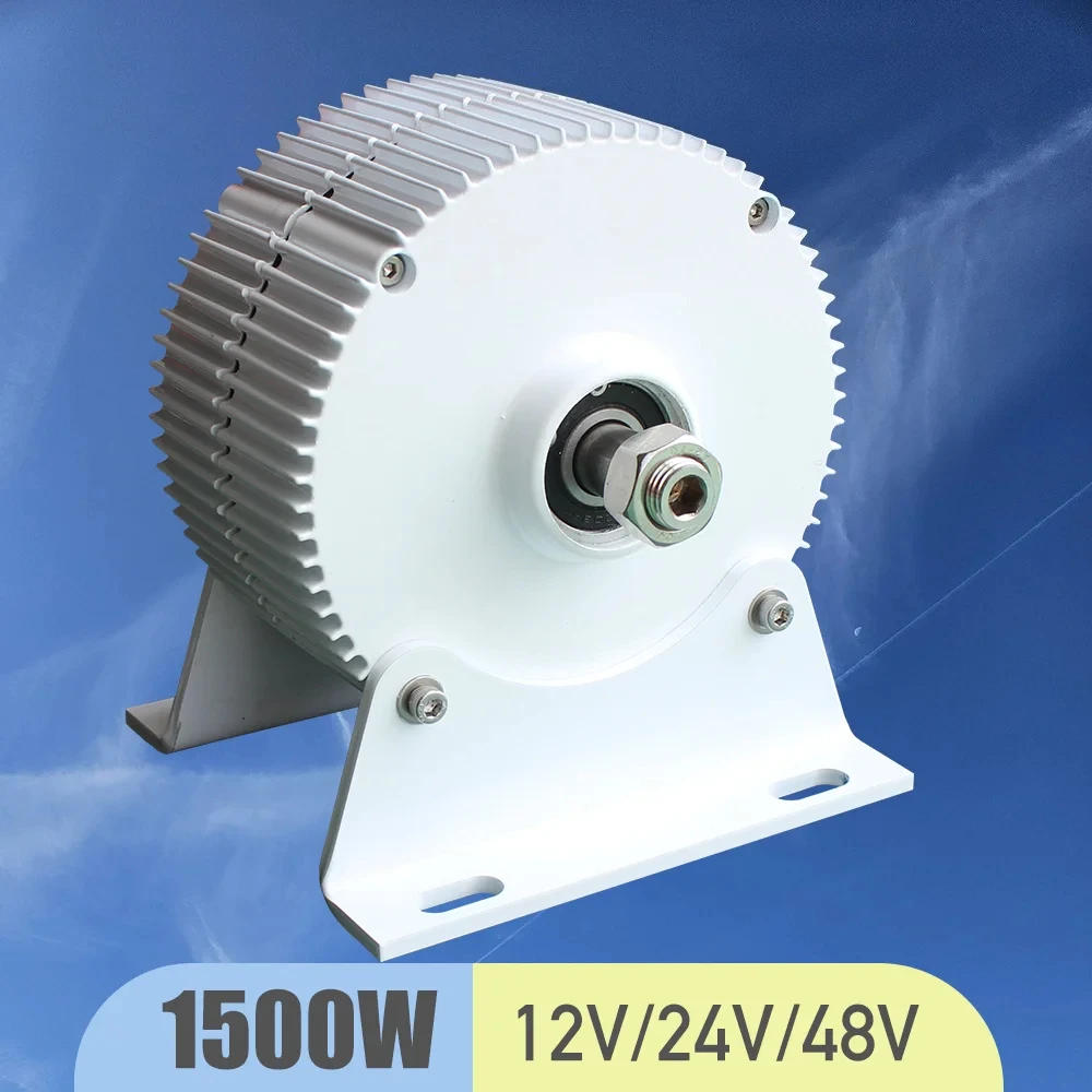 Permanent Magnet Generator 1000W 1500W Wind Turbine Generator 12V 24V 48V PMG Water Turbine Hydro Alternator Free Energy Camping