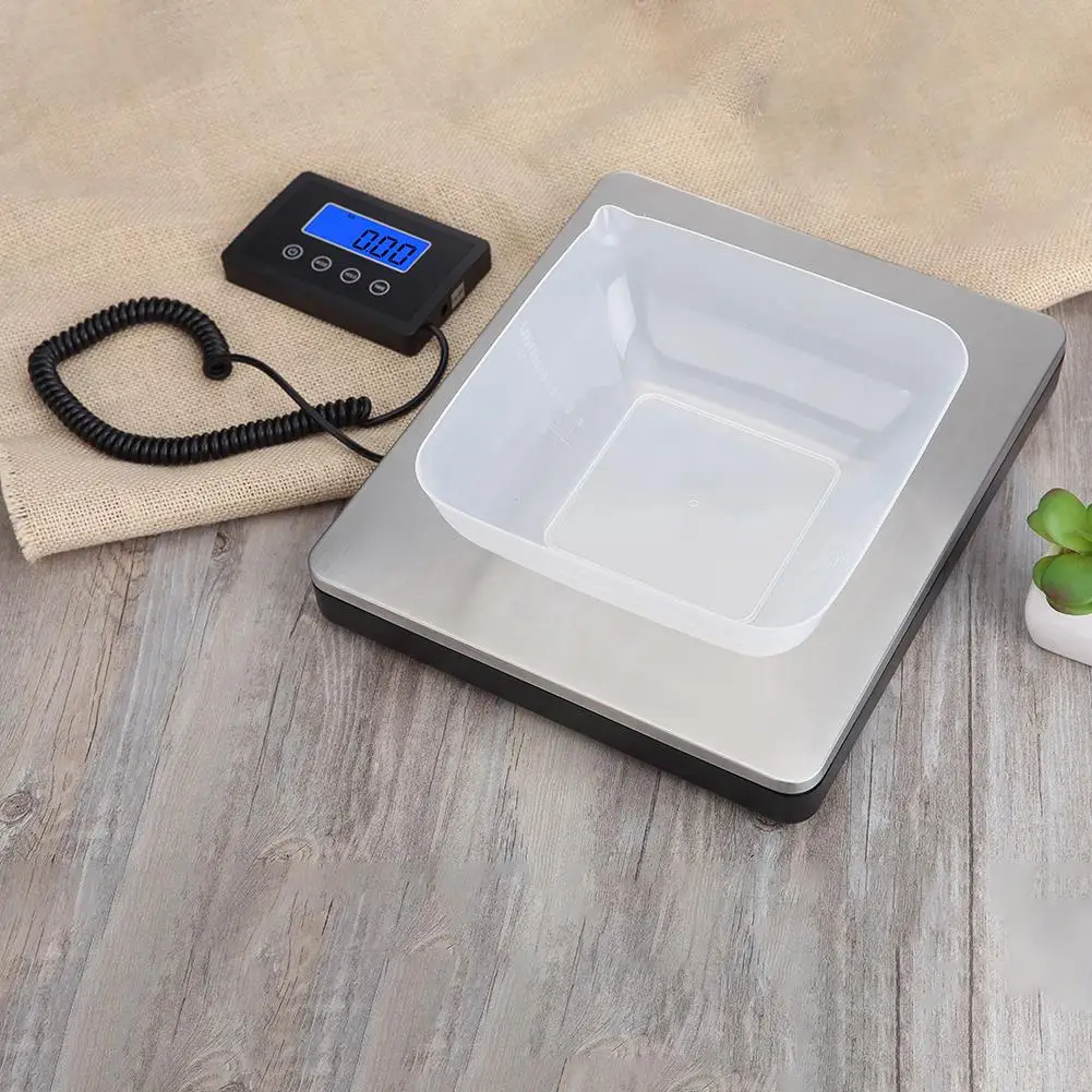 Auto Shut Off Heavy Duty Scale 12*8*1.5cm Digital Postal Scale Multiple Weighing Units Stainless Steel Platform