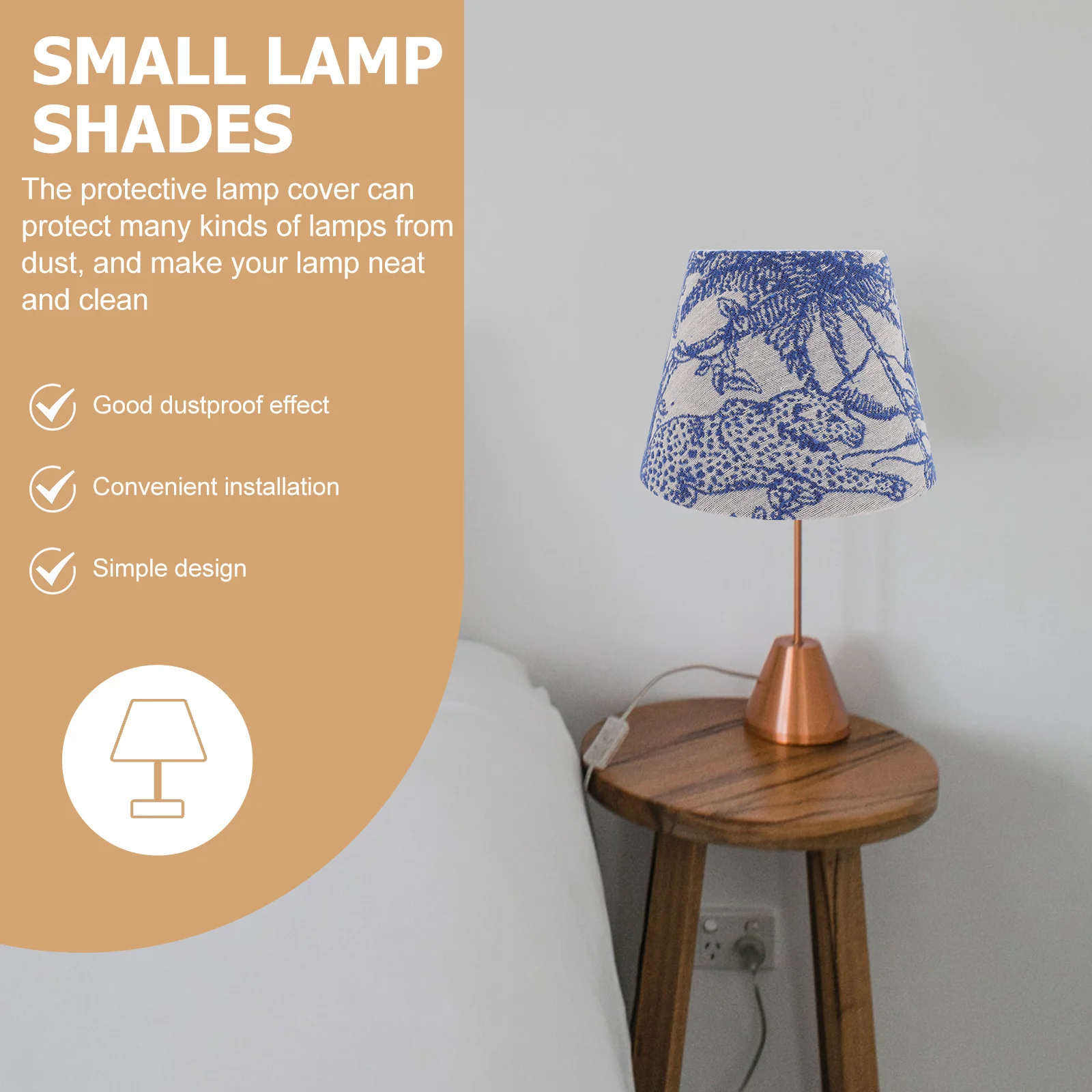 

Embroidery Fabric Lampshade Iron Durable Soft Light Cover Tabletop Lamp Shade Romantic Decorative Cover Lamp Shade