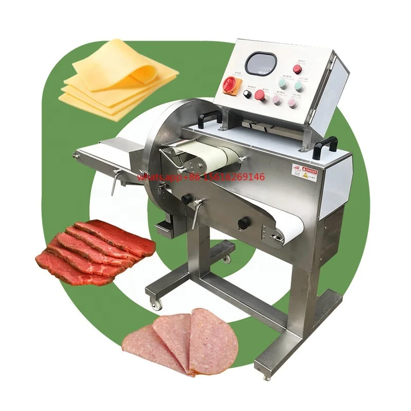Máquina automática de corte de rebanadas para carne, queso, tocino, carnicero, jamón, oveja, mayúscula