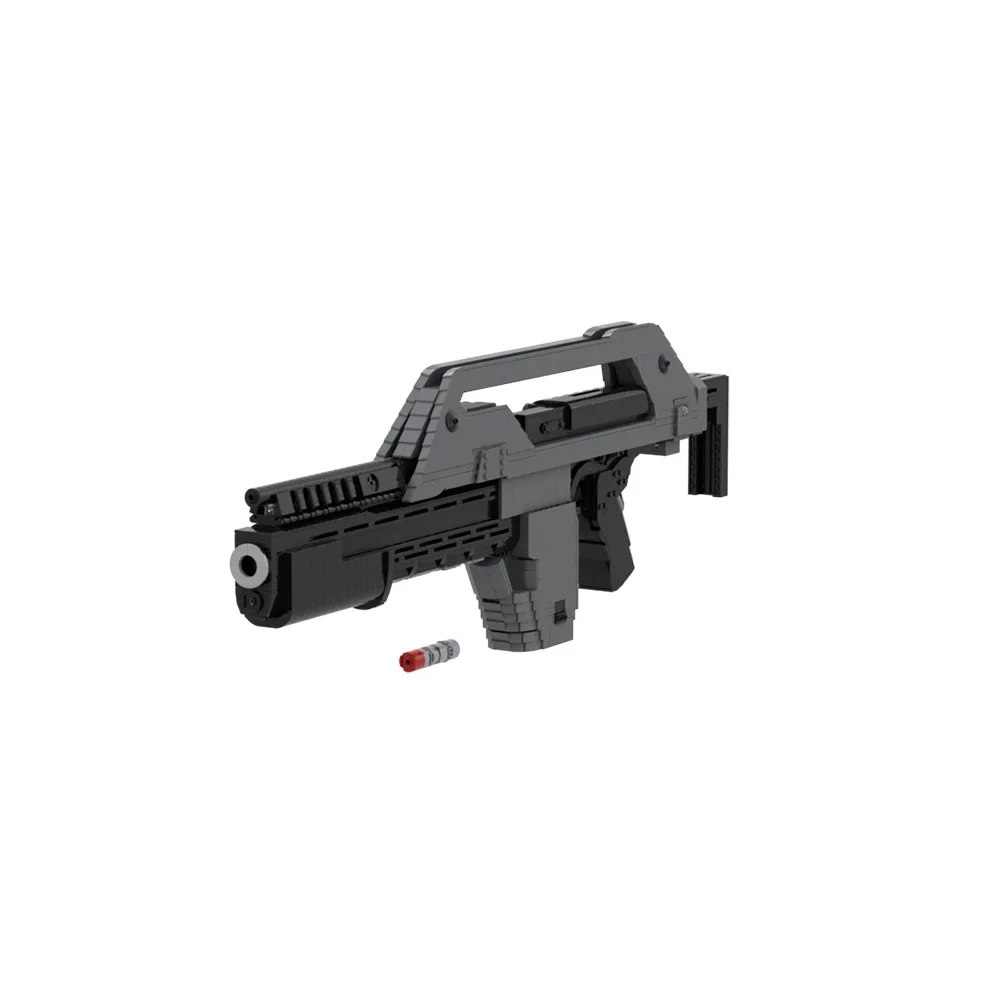 MOC Aliens M41A Pulse Rifle 1:1 نموذج الطوب المقلد #2