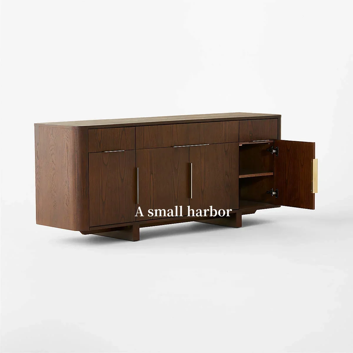 A Italian Creative Dining Side Cabinet Hotel Clubhouse Solid Wood Entrance Cabinet Cafe Home stay Model Room Storage TV Cabinet