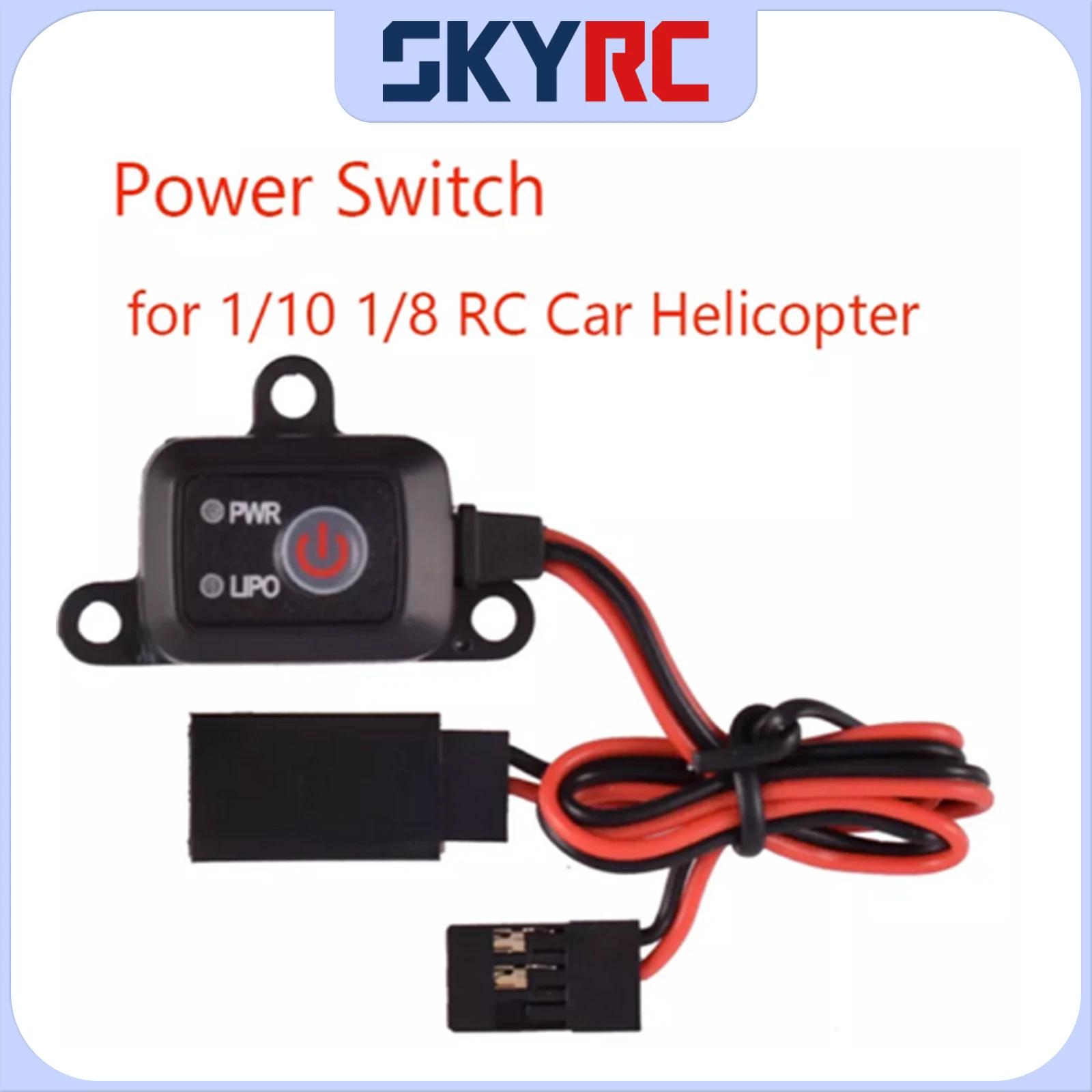 SKYRC Power Switch SK-600054-01 On/Off MCU Controlled LIPO NIMH Battery 4-12V  for 1/10 1/8 RC Helicopter Car DIY Parts