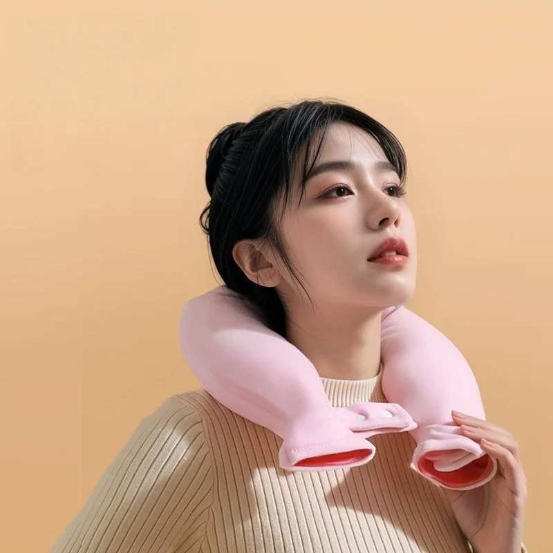 U Shape Hot Water Bottle for Neck Warm Shoulder Neck PVC Hot Water Bottle Bags Keep Warm Hot Water Bag Relieve Neck Pain Bags
