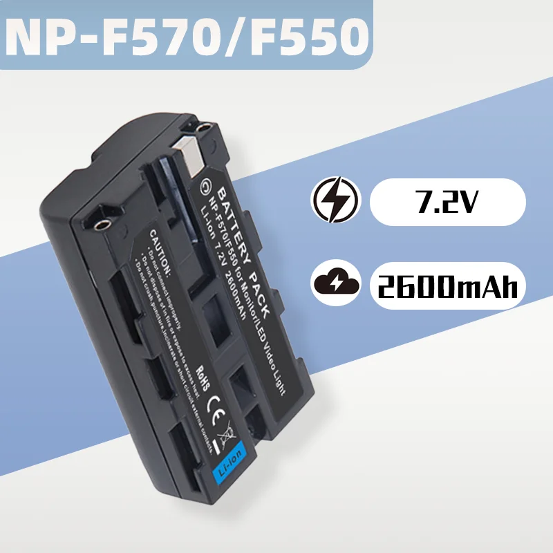 

7.2V 2600mAh High - Capacity Li - Ion Battery for Sony NP - F550/F570, Suitable for Camera, Photography Light and LED Light