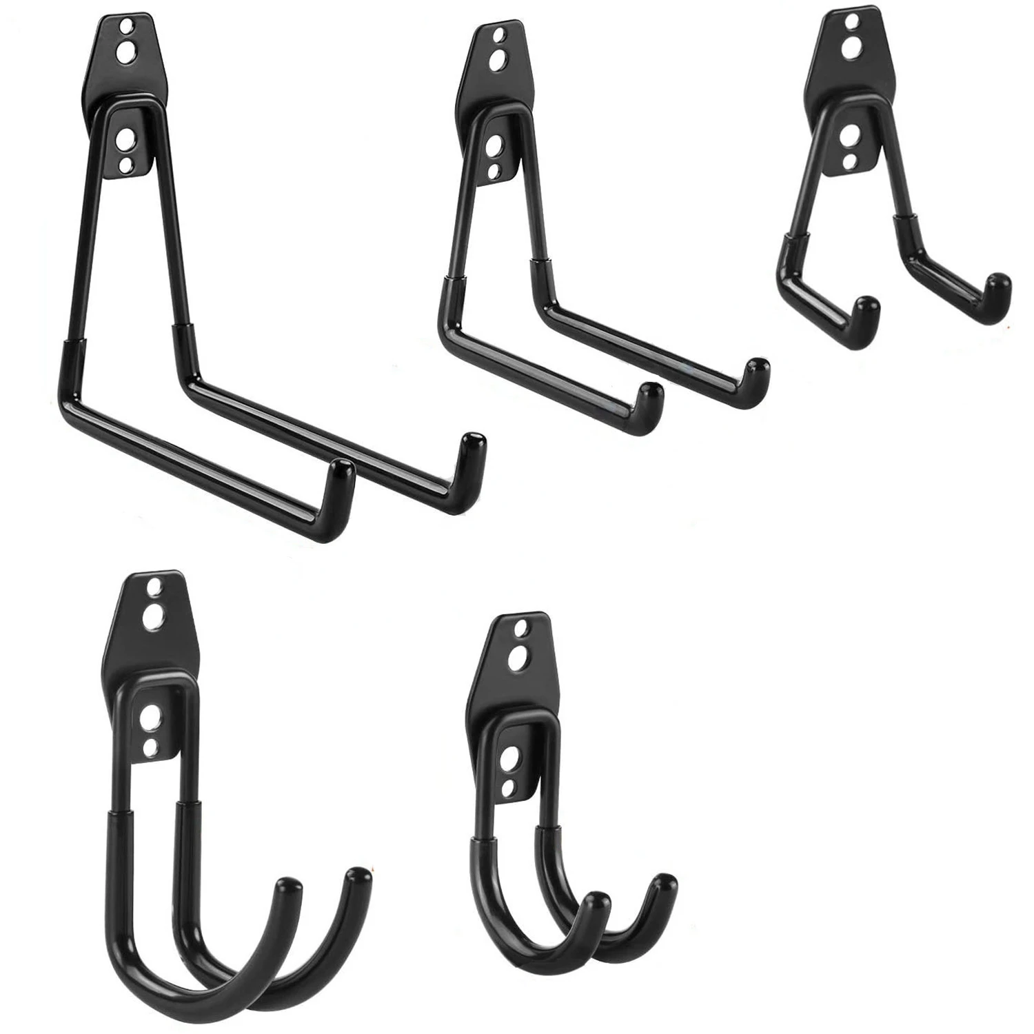 Heavy Duty Metal Hook Garage Organizer Wall Mount Bicycle Hanger Hooks Wall Mount Anti-slip Storage Hook for Ladders Garden Tool