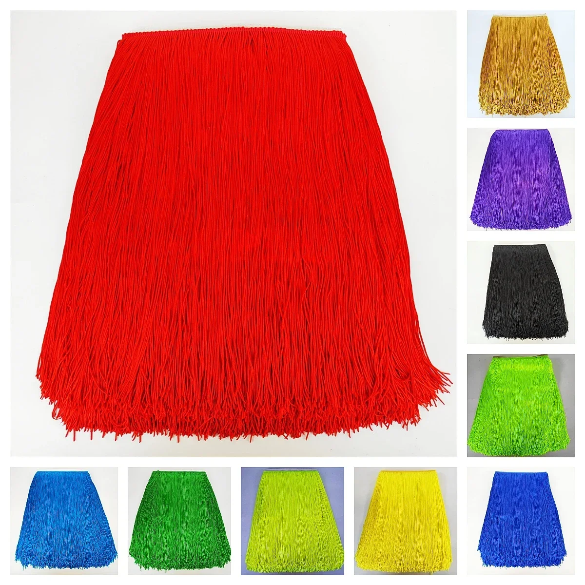 Nice 2Yards Lace Fringe Trim Tassel Fringe Trimming 100cm Wide For DIY Stage Clothes Accessories Lace Ribbon Curtain DIY