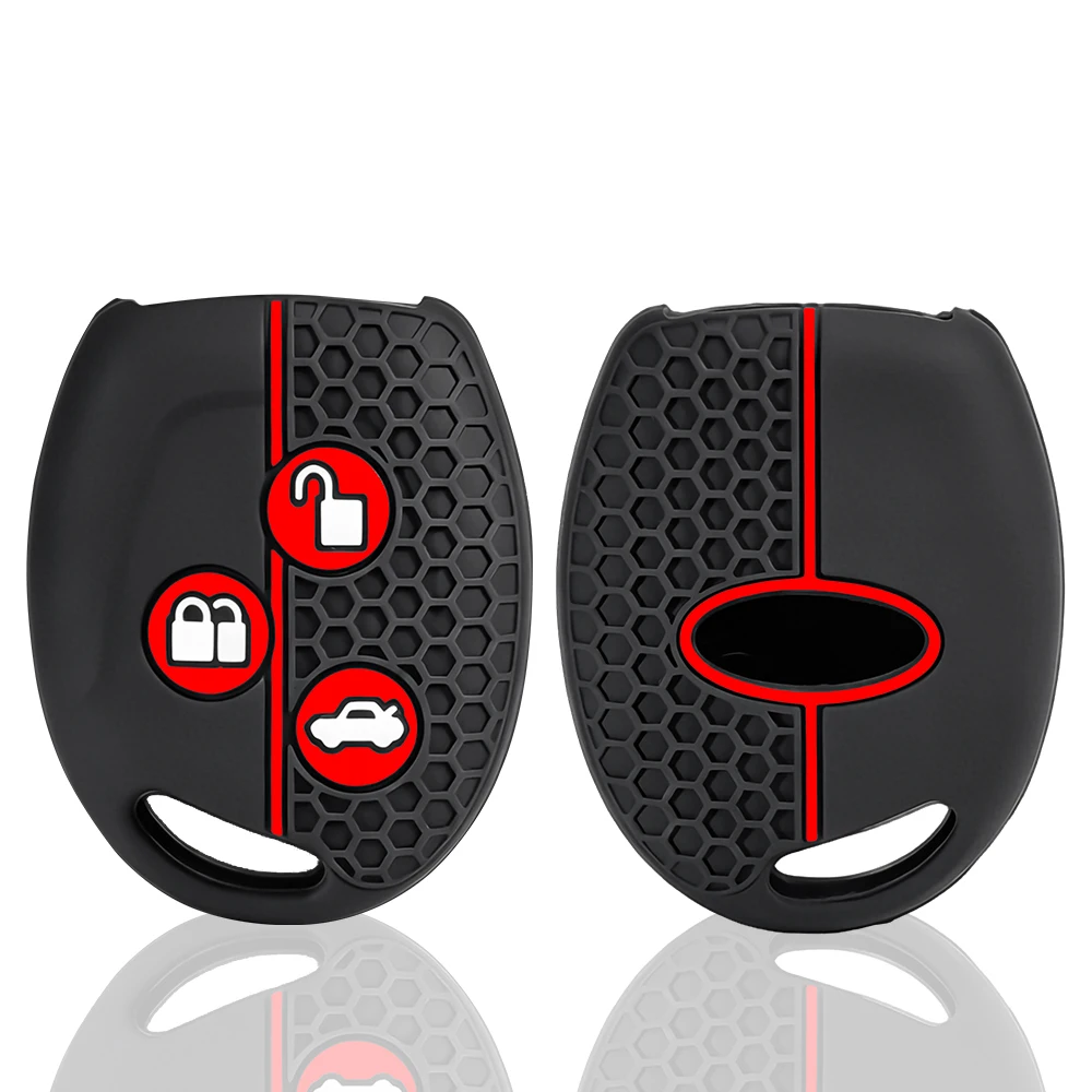 Silicone Remote Key Cover For Ford Fiesta Mk7 Mk5 Mk6 Mondeo Focus 2 Mk2 Transit Ka Fusion C-MAX S-MAX Keychain Car Key Case