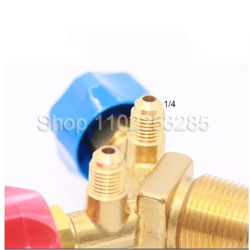 Refrigerant Recovery Special Valve High And Low Pressure Horn Valve Explosion-proof Switch  30CM Long Copper Pipe