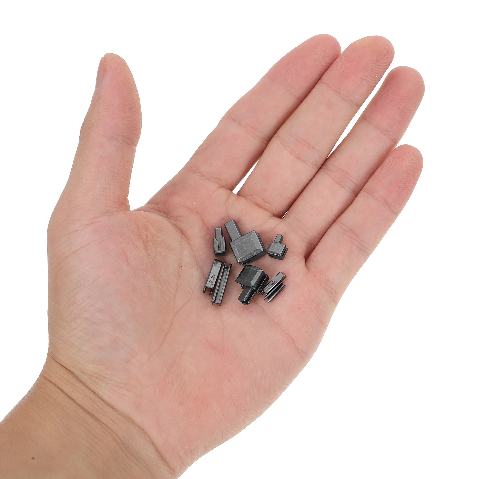 16Sets Metal Zipper Stops Clothes Repairing Kits Practical Durable Zipper Replacement Slider Stop Clothes Repairing Kits