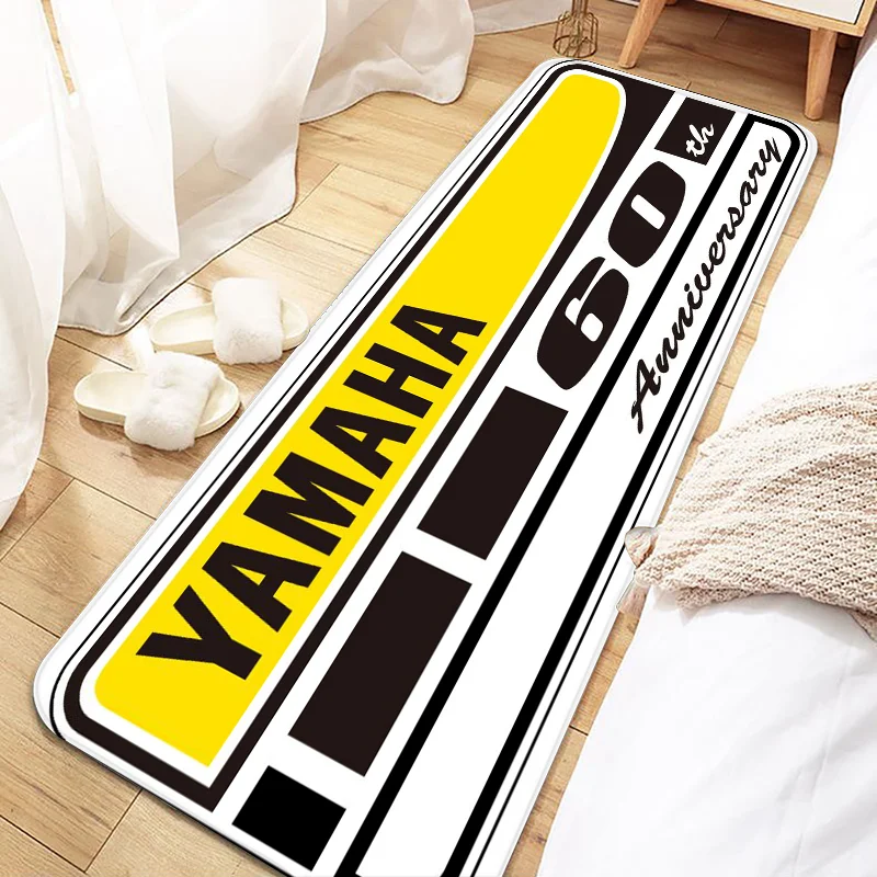Alfombrilla antideslizante para puerta de motocicleta deportiva, alfombra lavable para cocina, sala de estar, pasillo, baño, matsy-yamaha