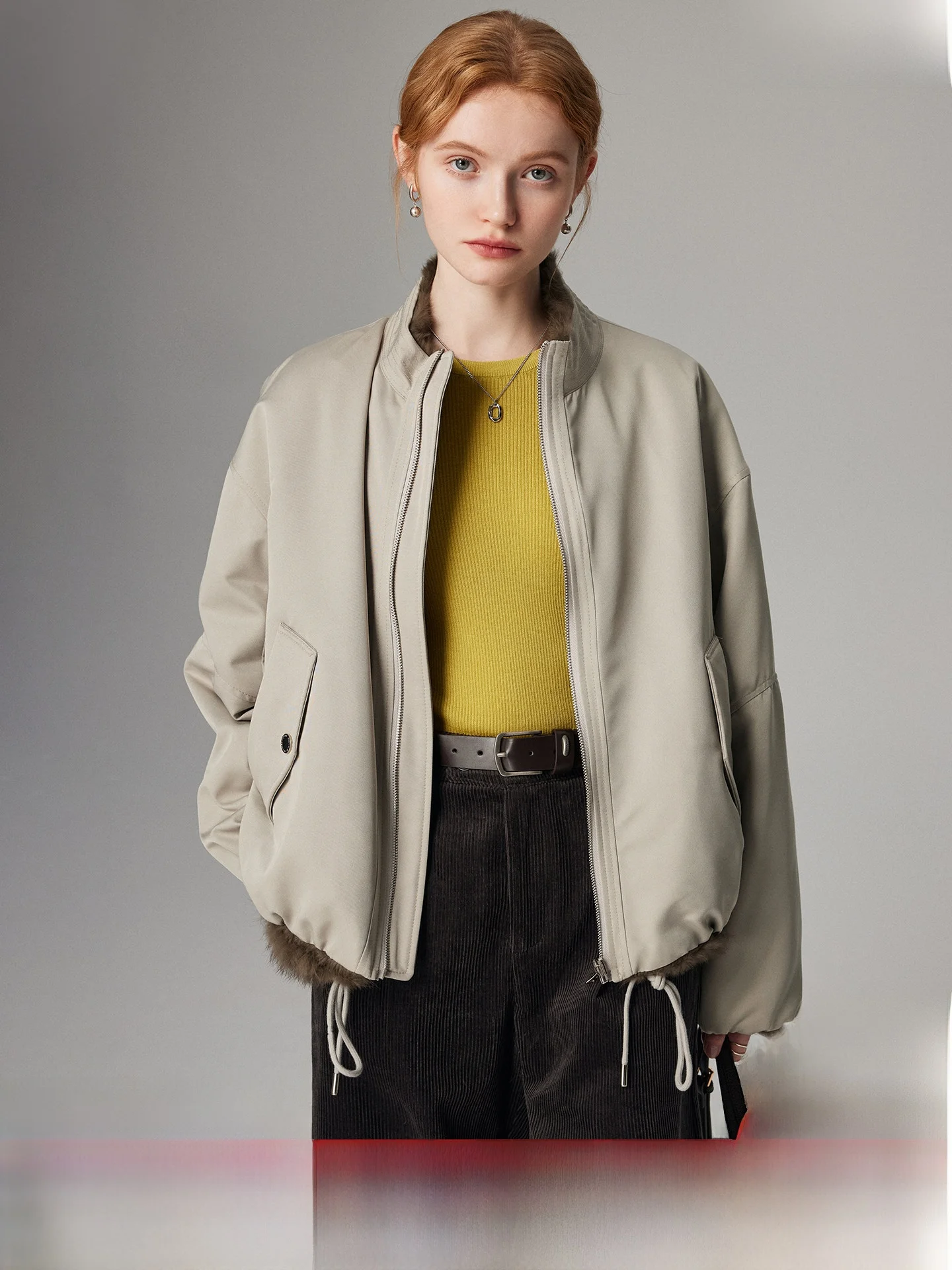 

Двусторонняя женская парка из кроличьего меха, модная повседневная куртка в корейском стиле, зимняя новинка, однотонная, прямого кроя