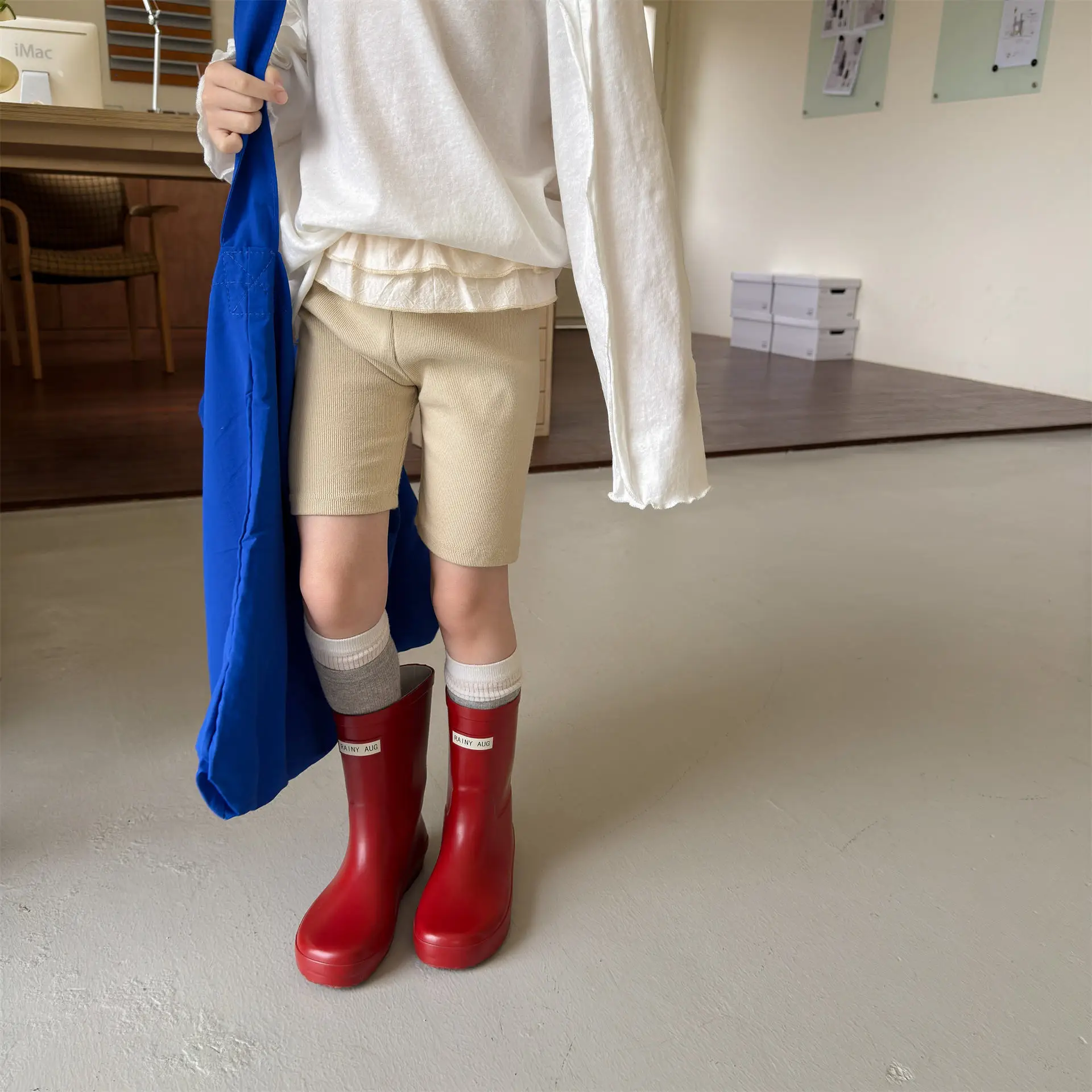 

2026 Summer New Children Shorts Solid Girls High Waisted Leggings Cotton Toddler Baby Cute Lace Shorts Kids Clothes