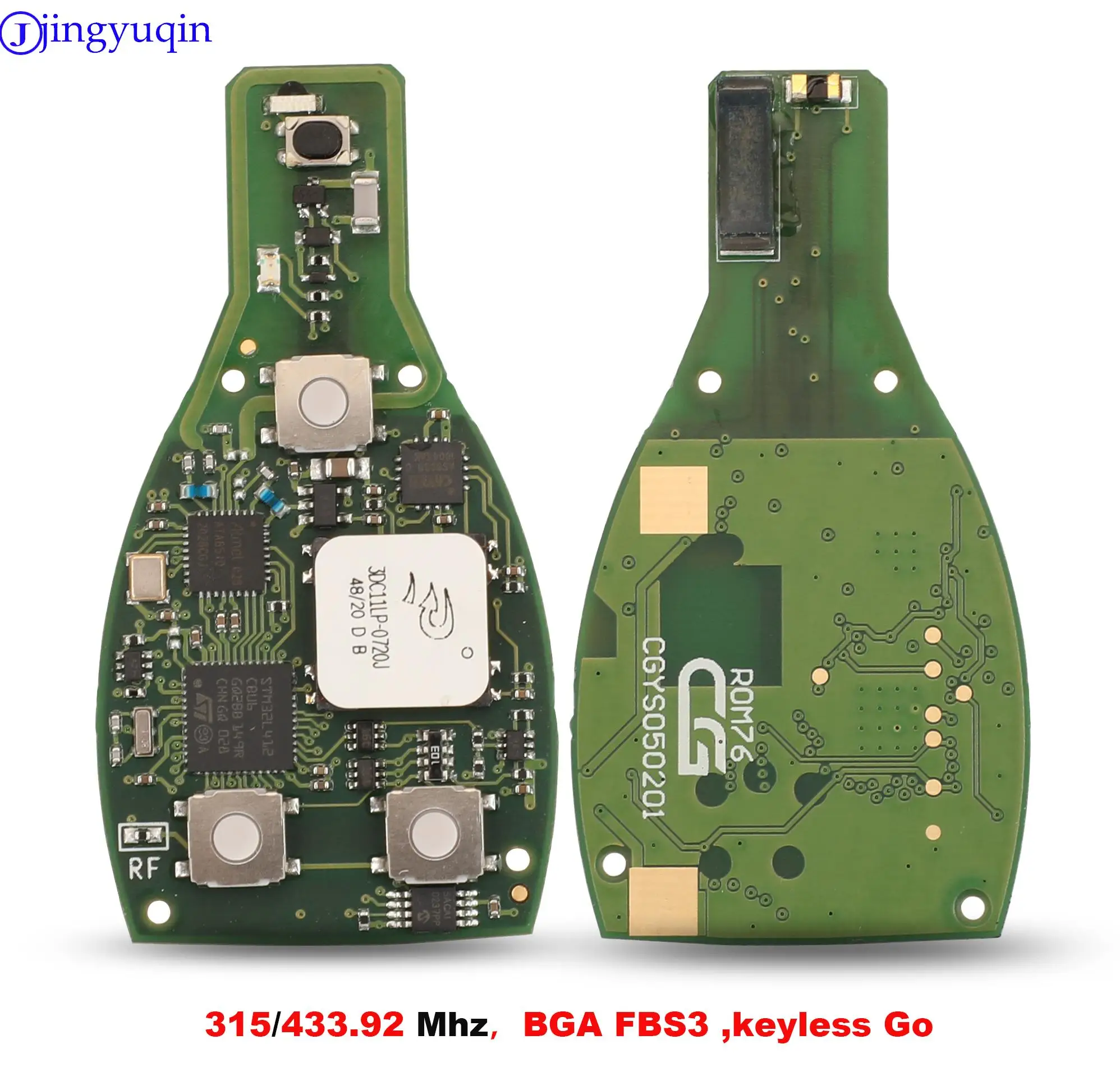 jingyuqin Smart Remote Key For Mercedes Benz Year 2000+ Supports Original FBS3 Keyless Go BGA 315MHz Or 433.92MHz 3/4 Buttons