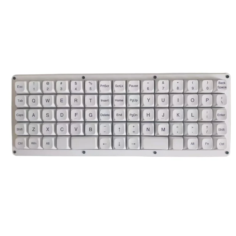 Ortho C75 Planck Mechanical Keyboards Custom Single Mode Qmk/Vial in Line Layout Orthogonal Hot Swappable Wired Type-C Keyboard