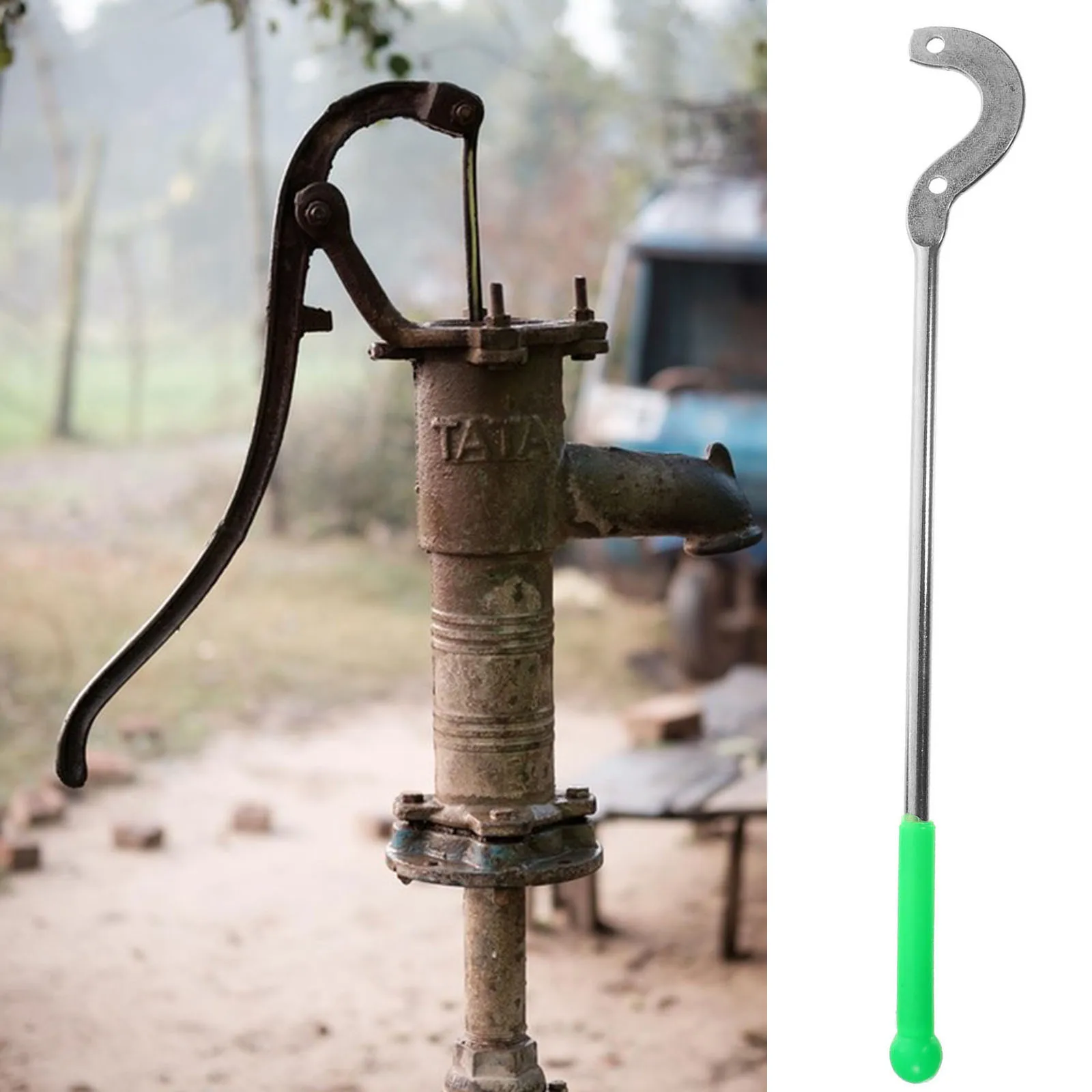 

Ручной насос из нержавеющей стали H, прочные детали кувшина для воды для кемпинга, уличные садовые инструменты, гладкие края, круглый дизайн