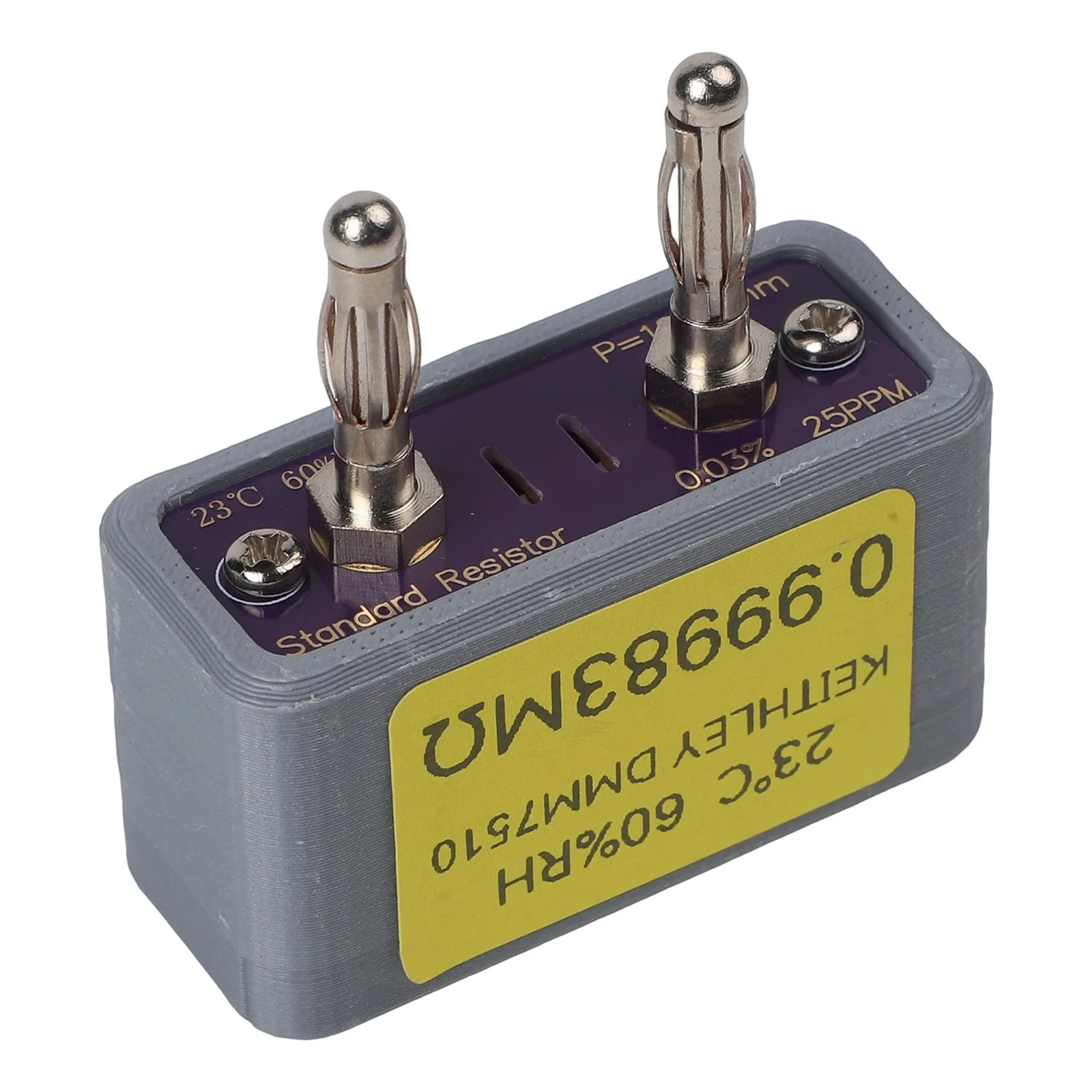 For Calibration As Shown Calibration Resistor Electronic Calibration Resistor Tool 3D Printed Shell 25PPM Drift
