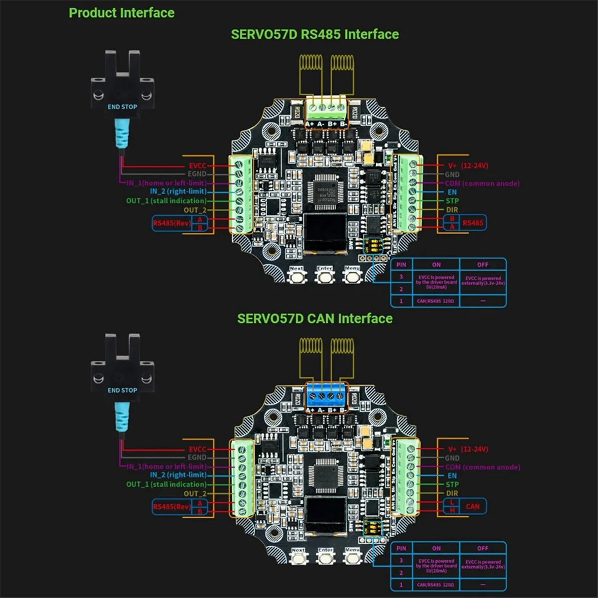 

2025+MKS SERVO57D CAN MB PCBA NEMA23 Closed Loop Stepper Motor Driver CNC 3D Printer for Gen L FOC Quiet and Efficient