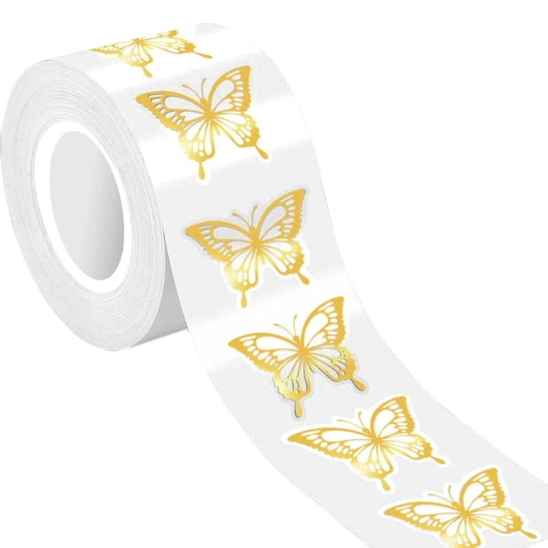 K9FC Easy Peels And Butterfly Sticker Waterproof Adhesive Office Home Decors Sticker Roll For Use On Various Materials
