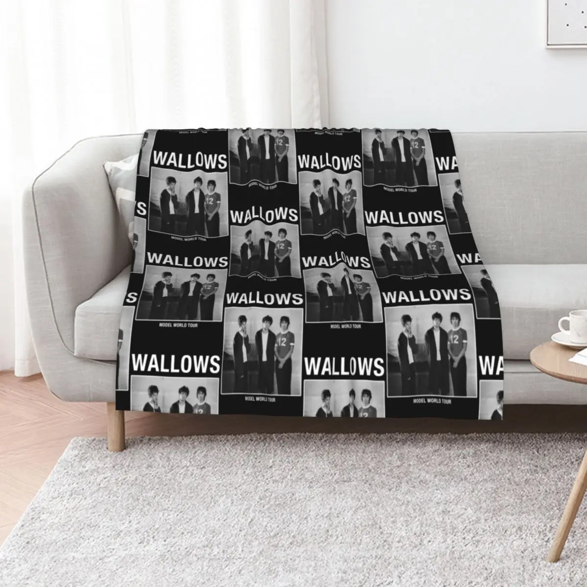 Wallows Model World Tour Throw Blanket Summer Bed covers Plaid on the sofa Baby Picnic Moving Blankets
