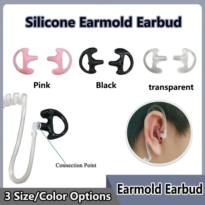 

Силиконовые наушники-вкладыши для универсальной рации, радио, воздушной акустической катушки, наушники, подходящие аксессуары для гарнитуры