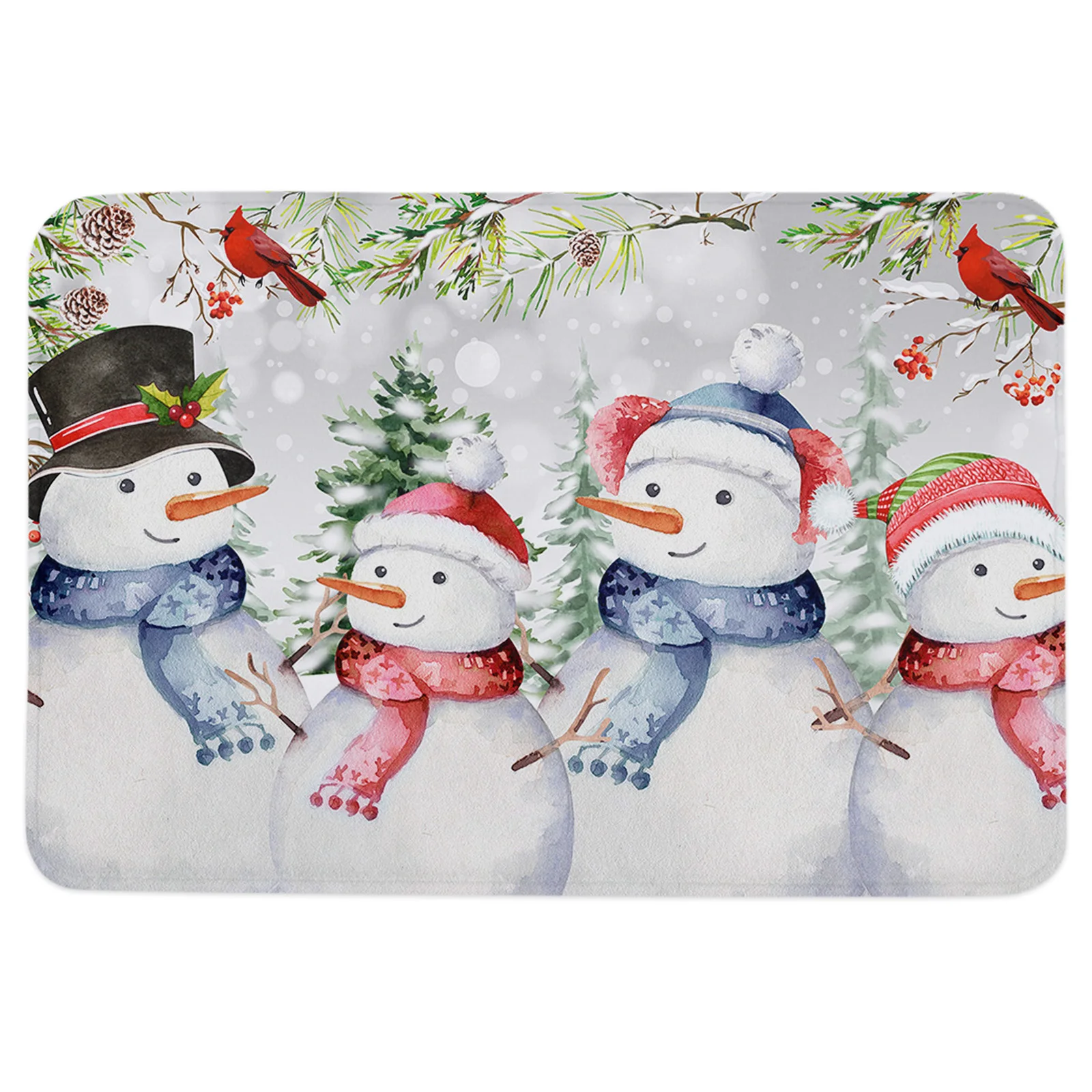 Christmas Snowman Doormat Decorations for Home Carpet Navidad Ornament New Year Gifts Xmas Party Decor Rug Mat