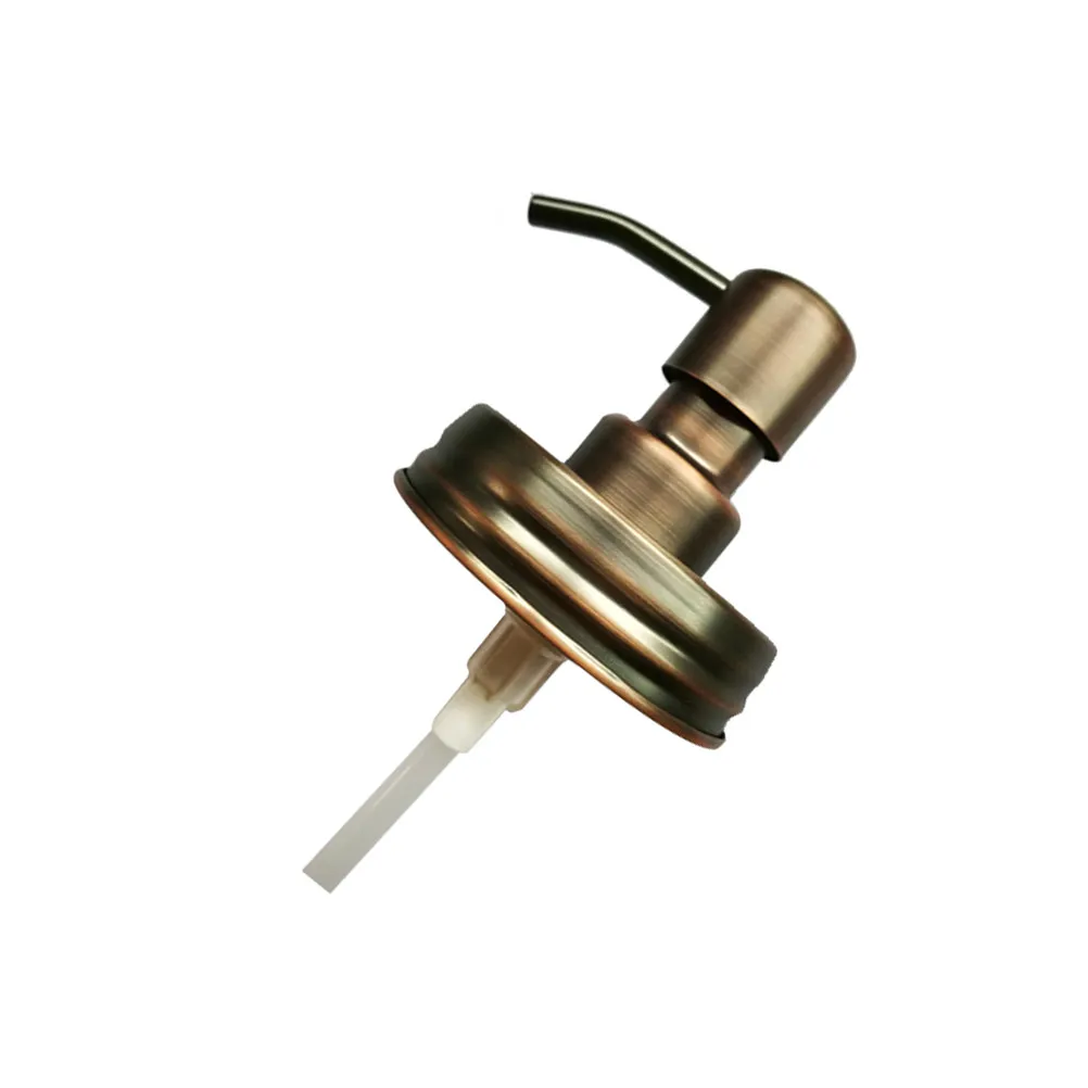 

Stainless Steel Soap Dispenser Pump Replacement Press Type for Lotion Shampoo Bottles Home Kitchen Bathroom Use