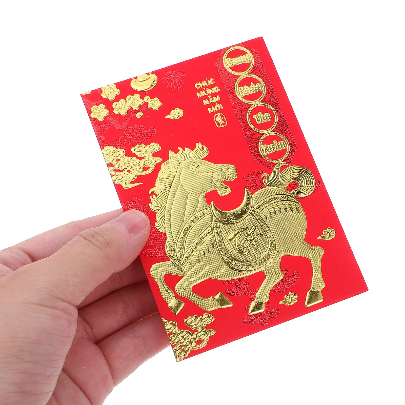 

120 Pcs Vietnamese Red Envelopes for The Year of Horse Lunar New Lai Feng Birthday