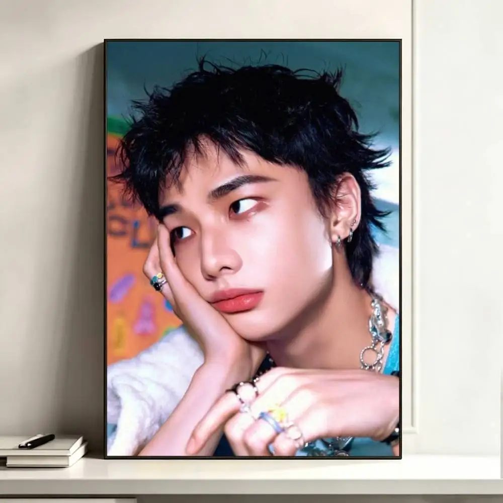 K-pop Hyunjin-nn  Poster High Quality Dorm Living Room Aesthetic Wall Decoration Painting Stickers Gift - view 6