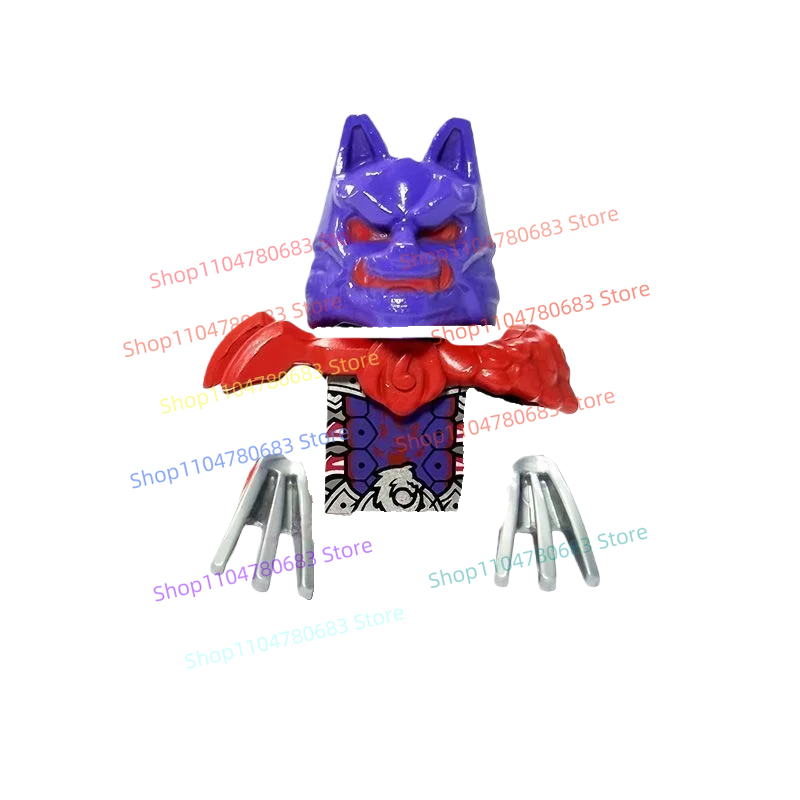 MOC اللبنات وولف كينج نينجا التجمع نموذج تمثال أنيمي عناصر التلفزيون لعبة رئيسية هدية عيد تحصيل