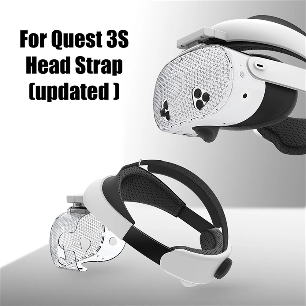 For Meta Quest3S Adjustable Headband VR Updated Headband Head Stra Replacement Comfortable Sponge Headset VR Accessories