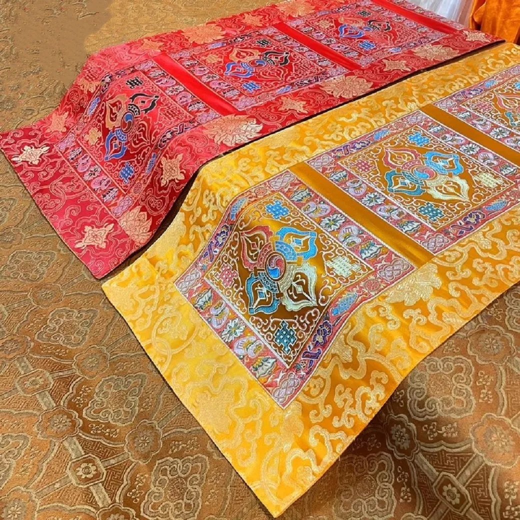 Tibetan Fabric Decoration, Buddhist Tablecloth, Zen Inspired Long Strip TV Cabinet, Coffee Table, Table Flag