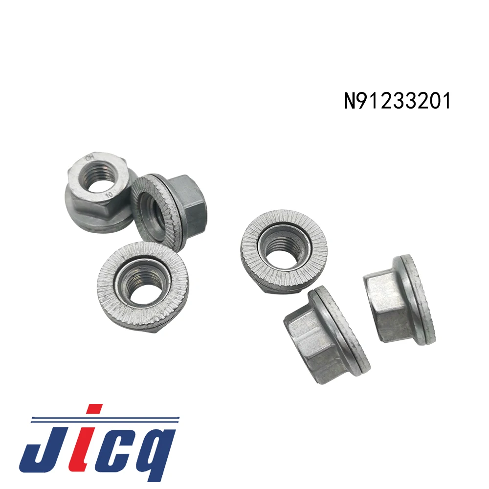 6Pcs 10 nut For Audi Q3 Q5 RSQ3 AQ3SB AQ4E VW Arteon Caddy Crafter Passat Tiguan Teramont Touran T-Roc ID3 ID4 ID7 N91233201