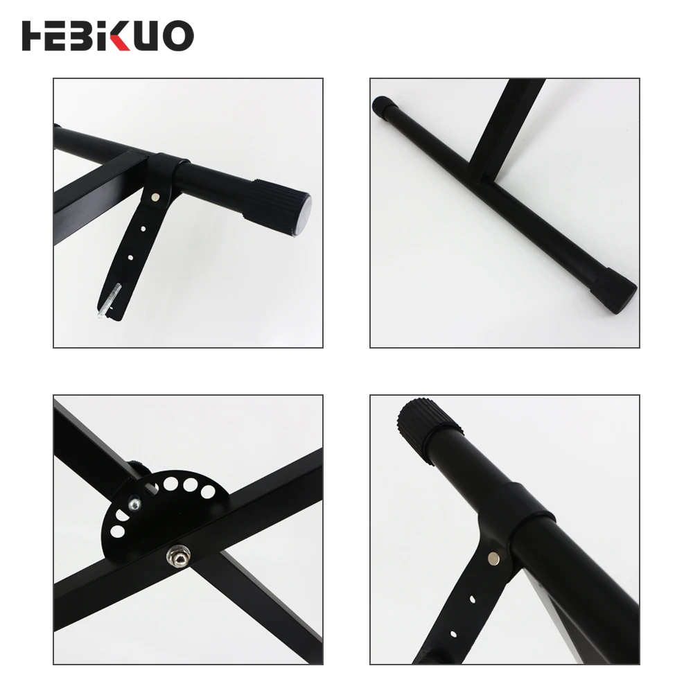 HEBIKUO Q-1X keyboard music stand 54/61keys adjustable large single X piano keyboard stand