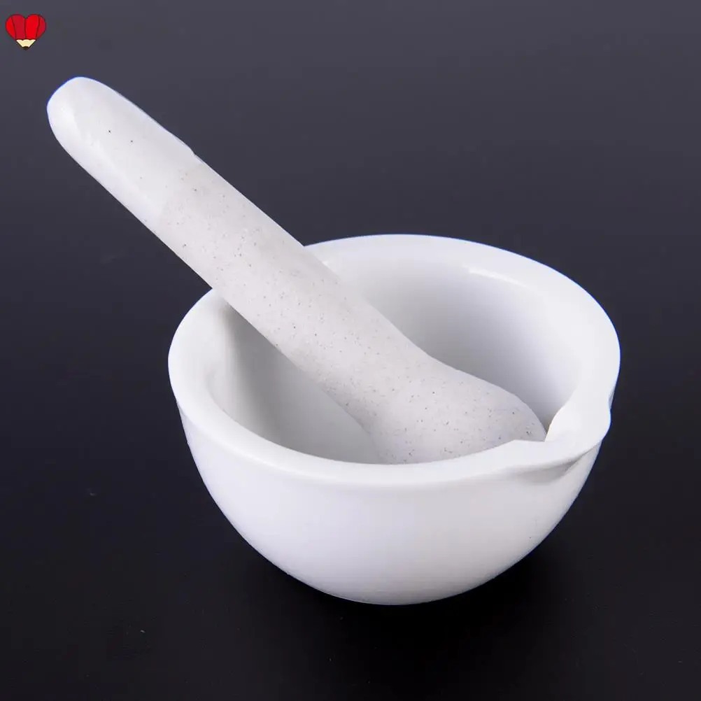 6 ml porcelain pestle and mortar mixing bowls polished game - white