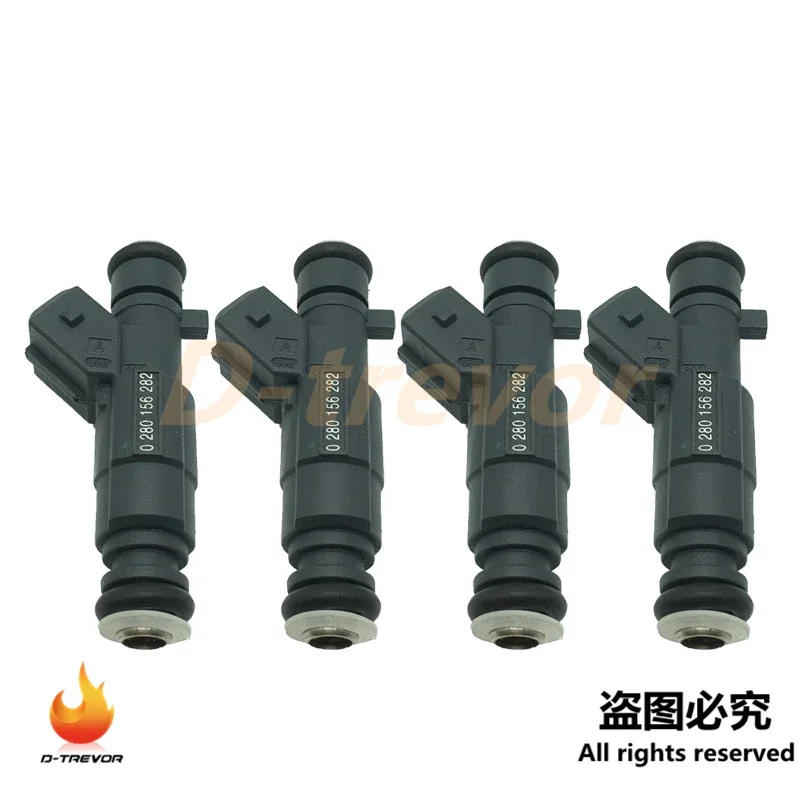 4Pcs OEM 0280156282 Fuel injector Nozzle For Chery Tiggo / A5