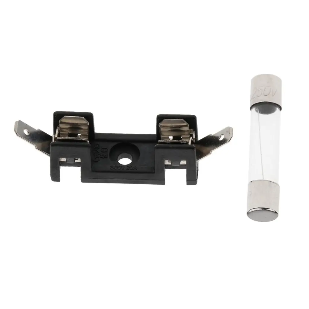 AGU Fuse Holder Fusebox 30amp Vehicle Fuse Holder Metal Plastic Durable for Car Speaker Installation
