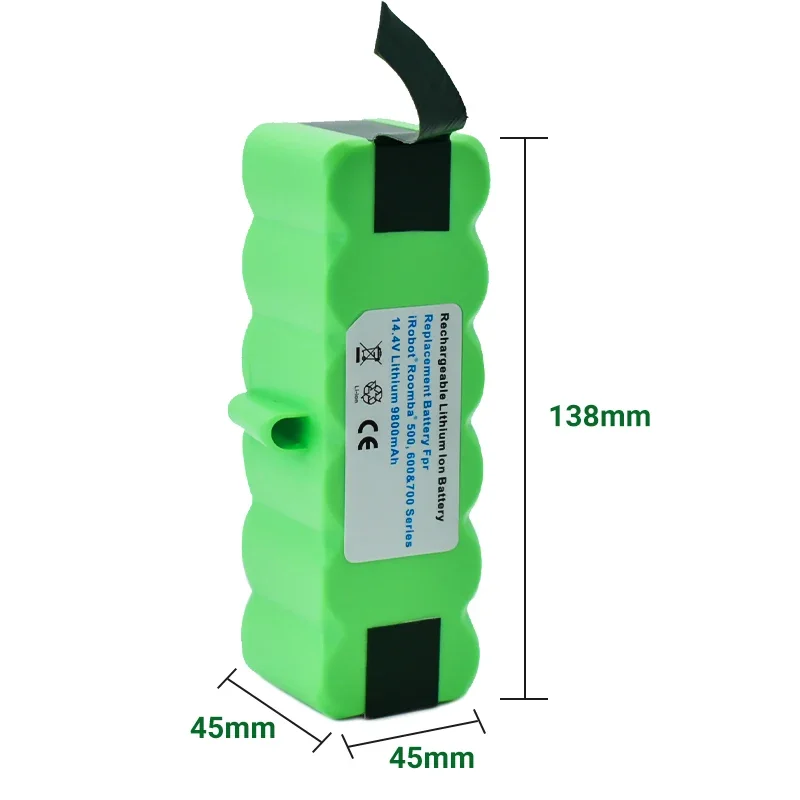 IRobot Roomba 500 600 700 800 Série 560 620 650 700 770 780 880 Nouveau 14.4V 9800mAh Batterie Au Lithium Rechargeable