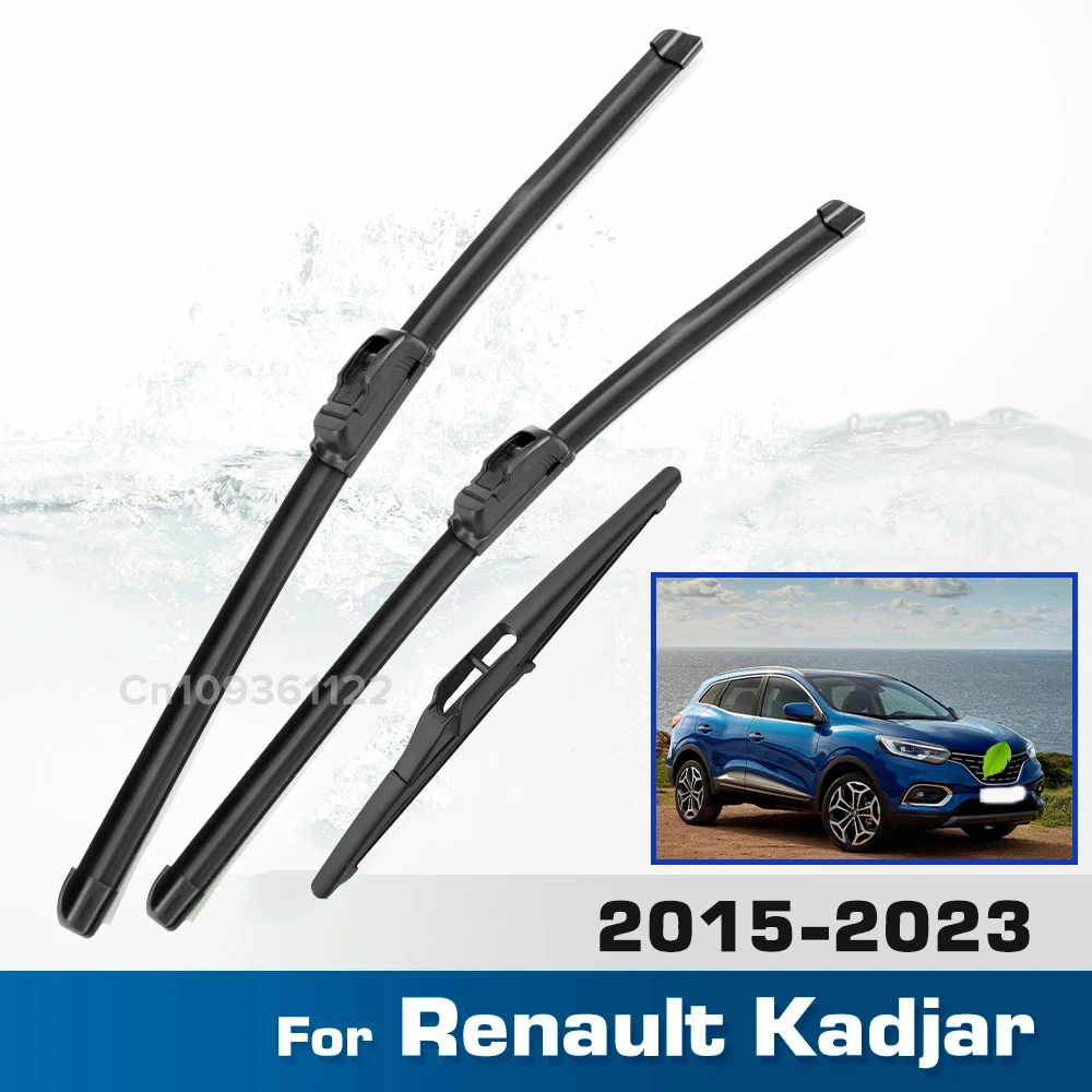 

Комплект передних и задних щеток стеклоочистителя для Renault Kadjar 2015-2023, щетки для лобового и заднего стекол, 26"17"9"