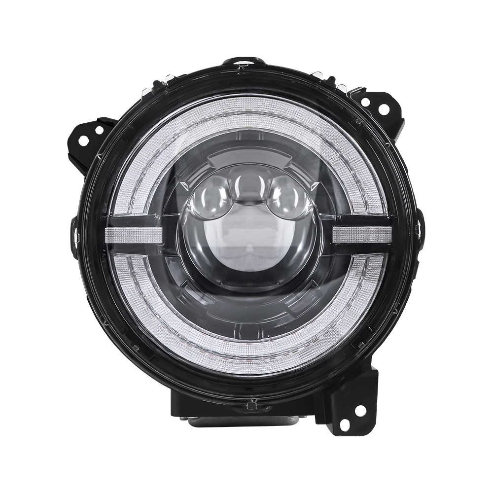 Dubbele Ronde Koplamp LED Waterdicht 9 Inch LED Rijlicht Voorlamp Koplamp voor Jeep Wrangler JL 2021 koplampen 9 inch