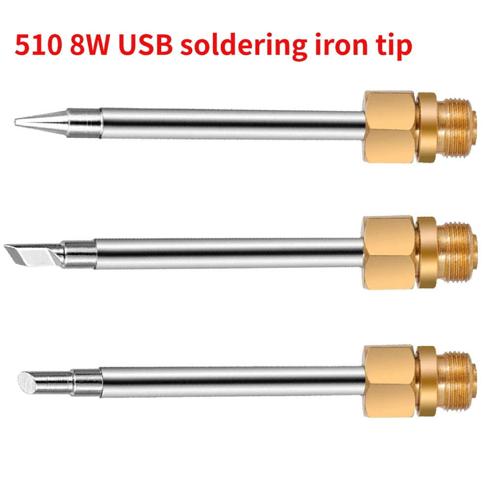 

510 USB Tip Soldering Iron Portable USB 8W Electric Welding Iron Tin Tip Knife Tip Mobile Phone Repair Tools