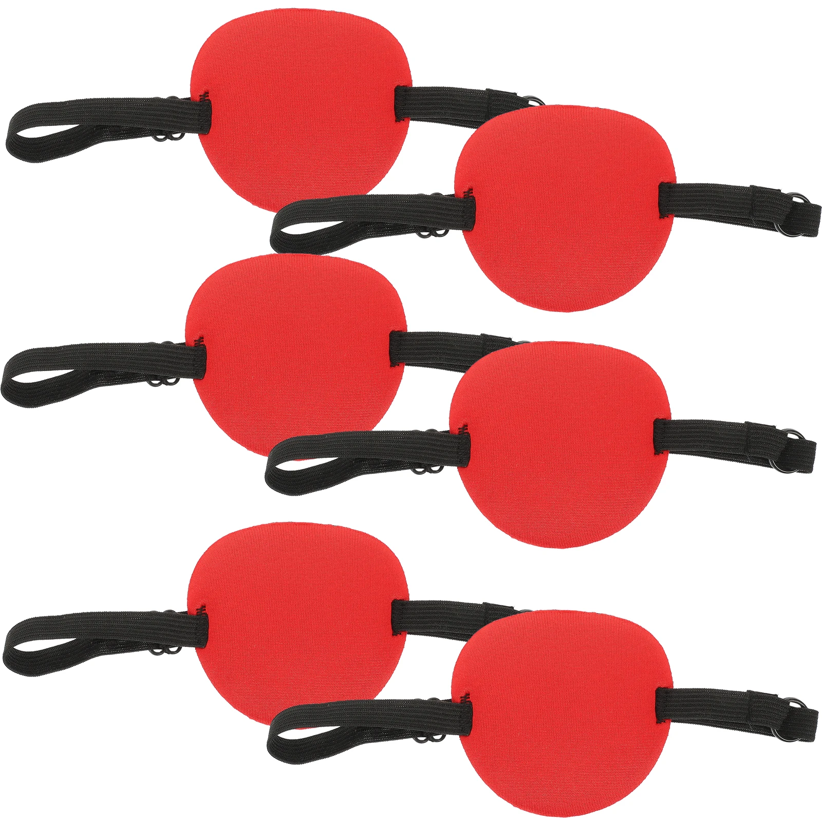 

6pcs 3D Single Covers Breathable Lightweight Amblyopia Patches Kids Protectors Elastic Strap Vision Training Eye Protection